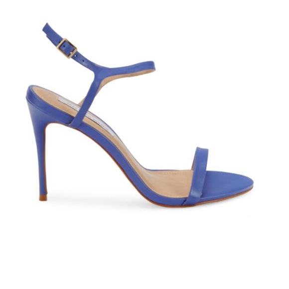 Saks Fifth Avenue Very Peri Purple Leather Stiletto Heel Size 8 | Preowned - Picture 6 of 8